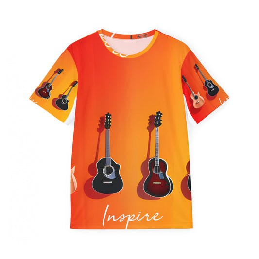 Gradient Grooves: Guitar Ensemble Inspire Sports Jersey