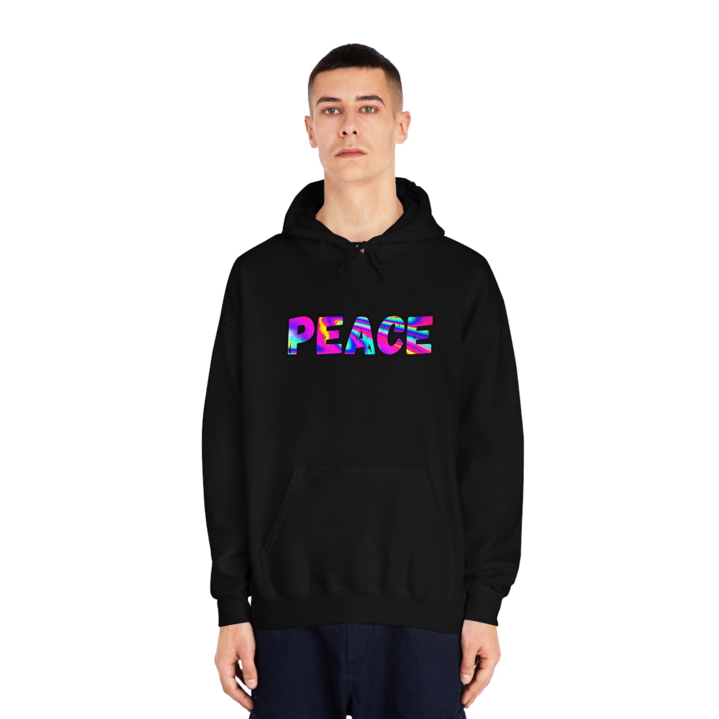 Psychedelic Peace Unisex DryBlend® Hooded Sweatshirt