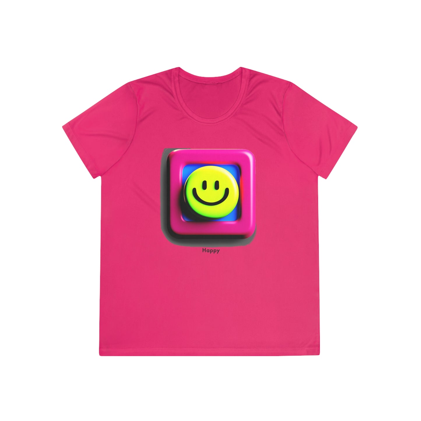 Experience Pure Delight with our AI-Designed Happy Ladies Competitor Tee