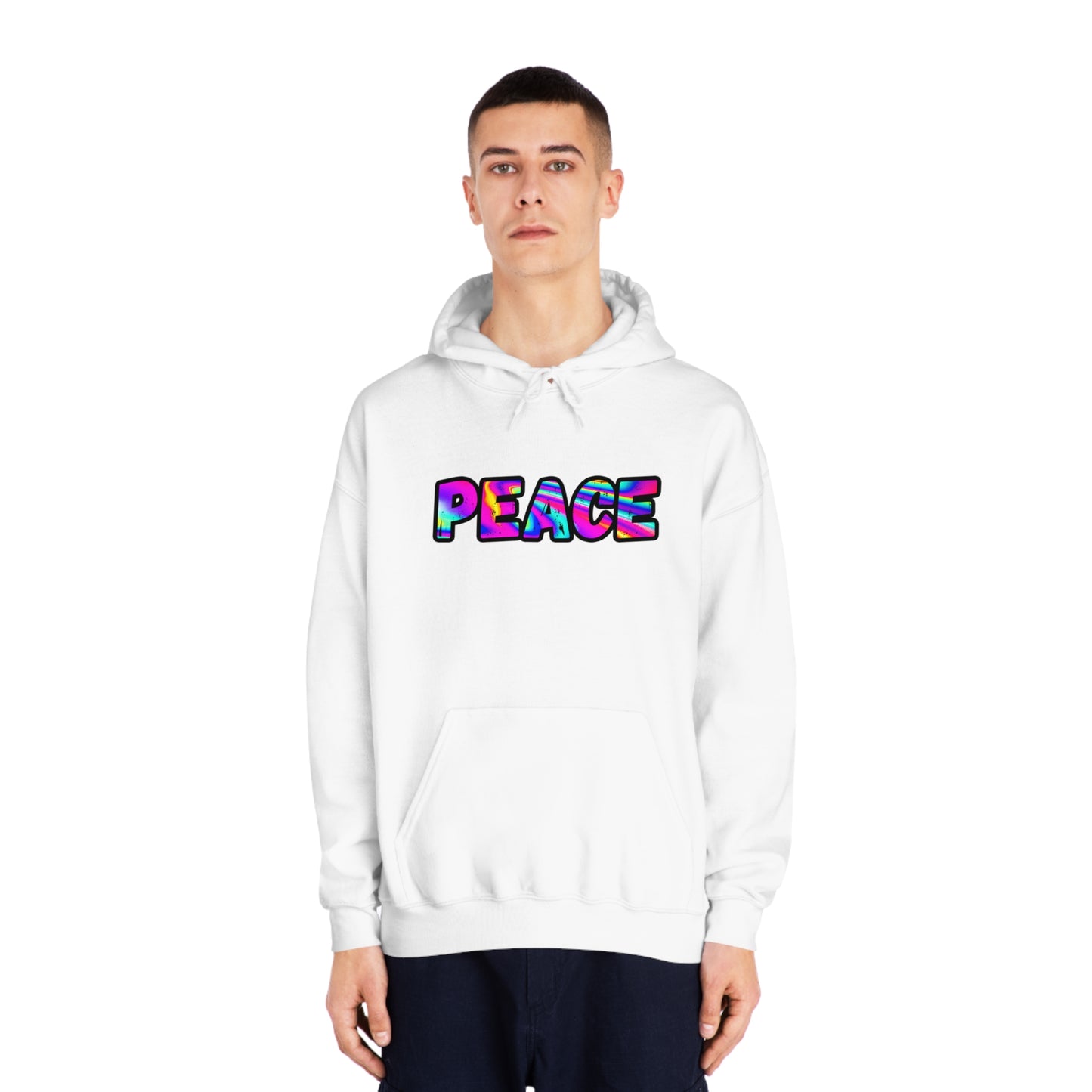 Psychedelic Peace Unisex DryBlend® Hooded Sweatshirt