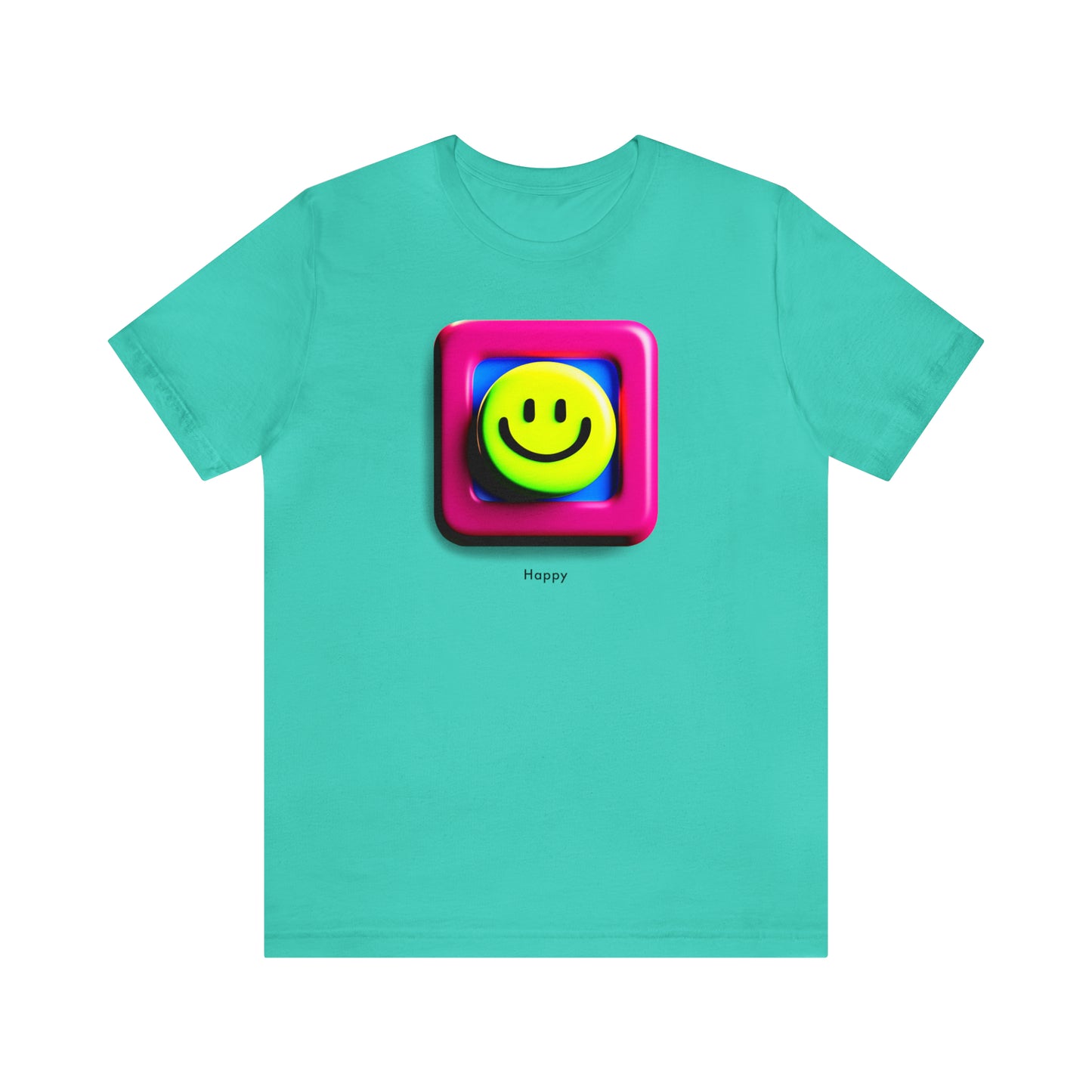 Radiate Joy with our AI-Designed Happy Unisex Tee