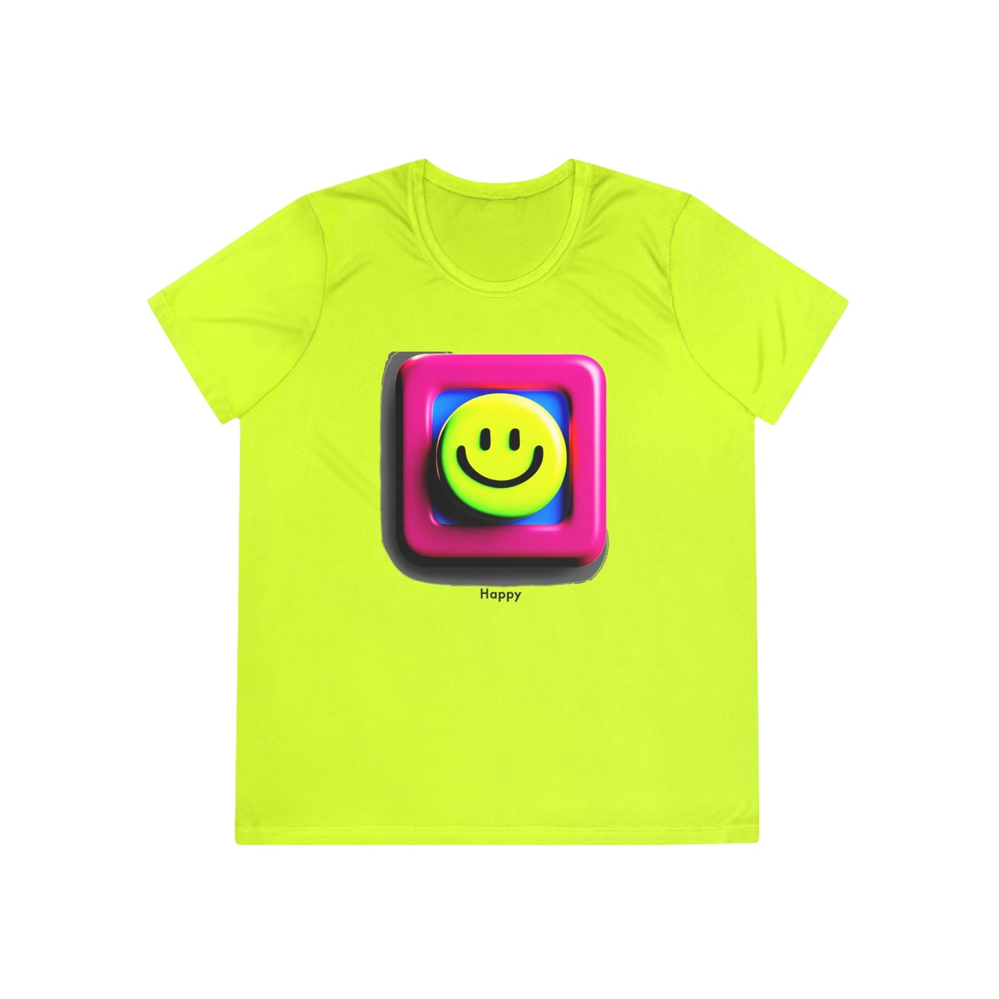 Experience Pure Delight with our AI-Designed Happy Ladies Competitor Tee