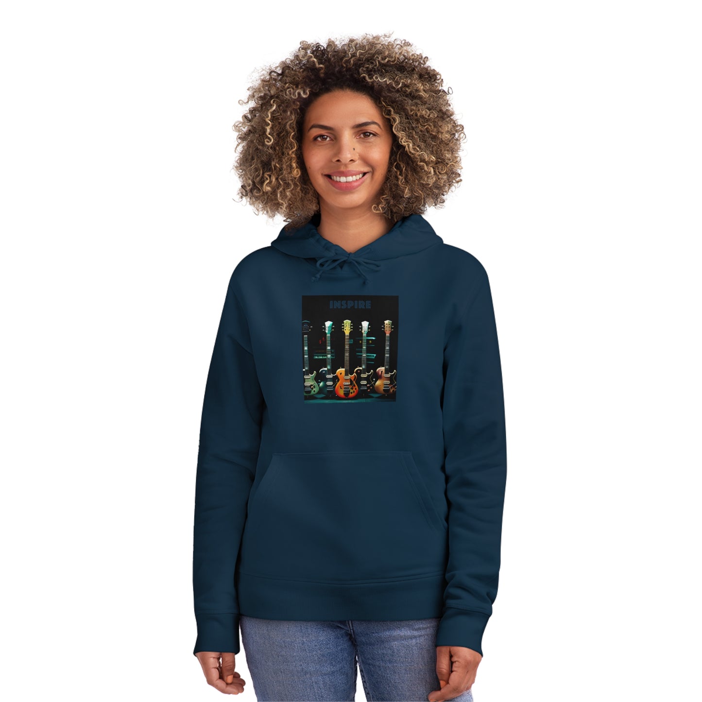 Guitar Serenade: Unisex Inspire Drummer Hoodie