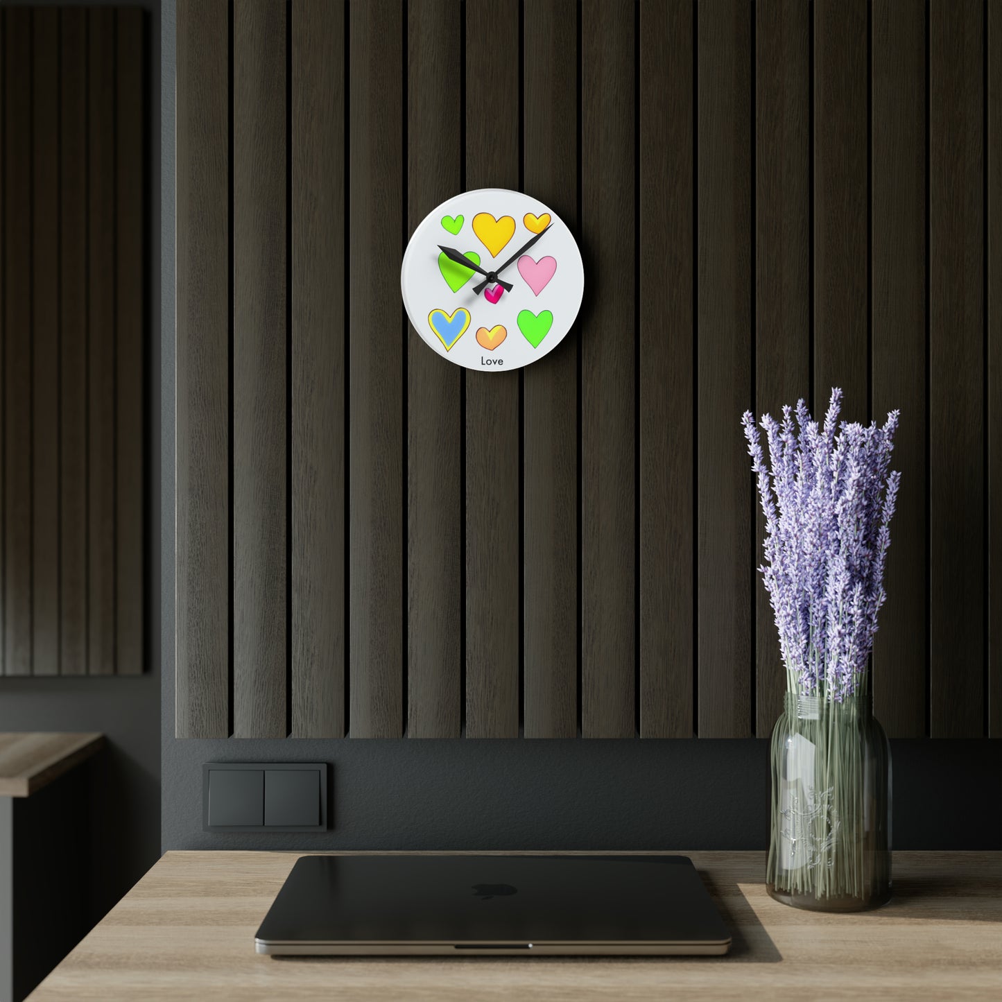 Love in Every Second: Minimalistic Heart Wall Clock