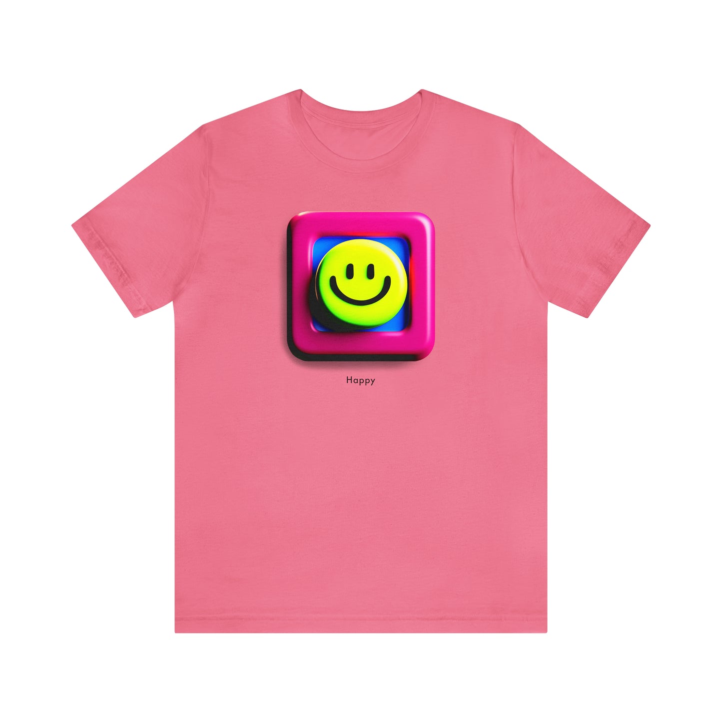 Radiate Joy with our AI-Designed Happy Unisex Tee