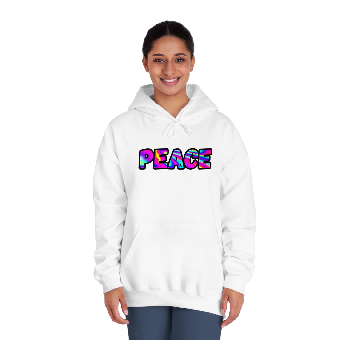 Psychedelic Peace Unisex DryBlend® Hooded Sweatshirt