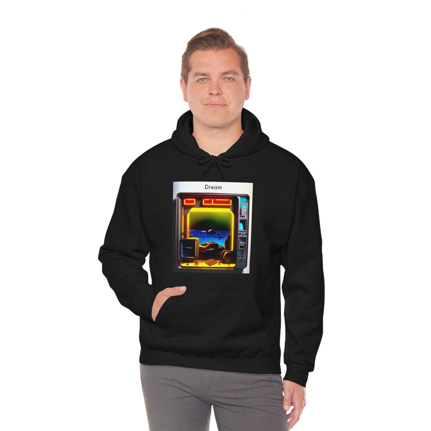 Techno-Dreamscapes: AI-Created Hooded Sweatshirt for the Visionaries