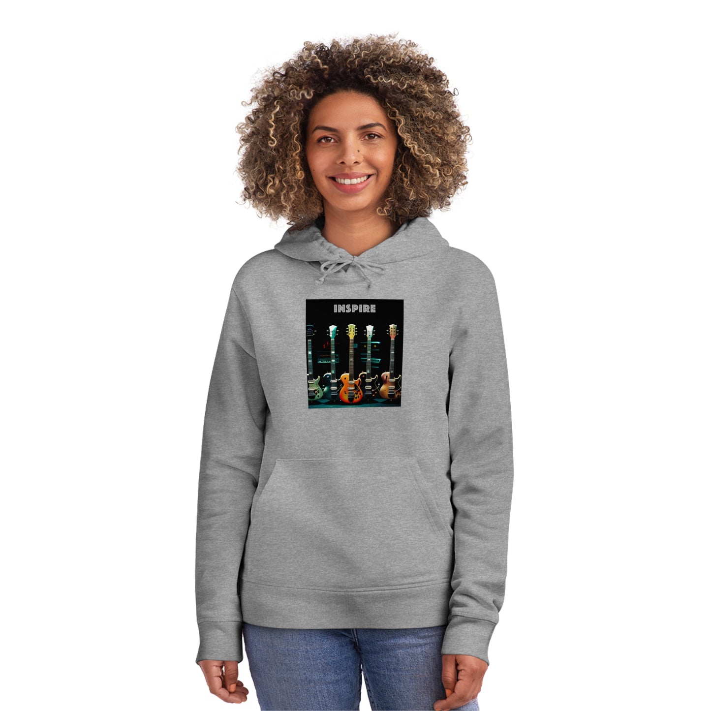 Guitar Serenade: Unisex Inspire Drummer Hoodie