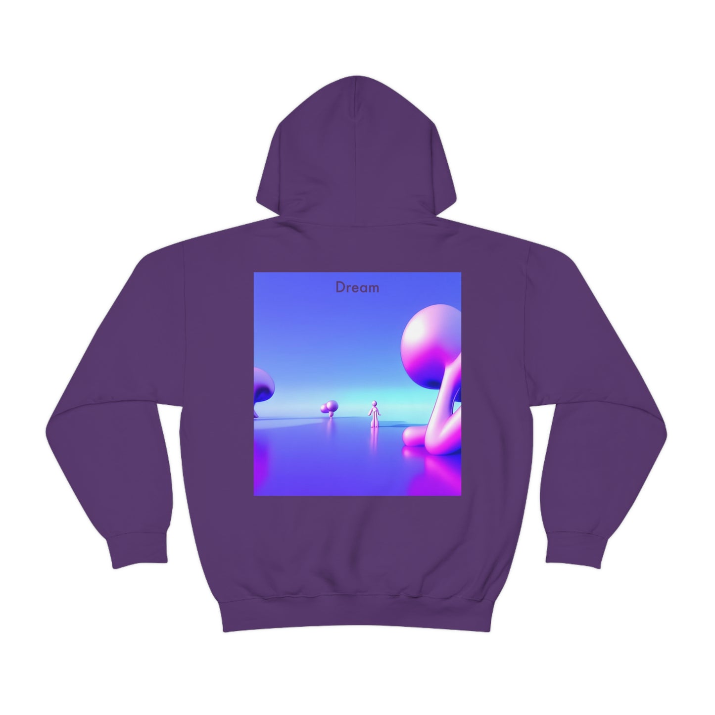 Visions Unleashed: Unisex Heavy Blend™ Hooded Sweatshirt with AI-Rendered Dreamscapes