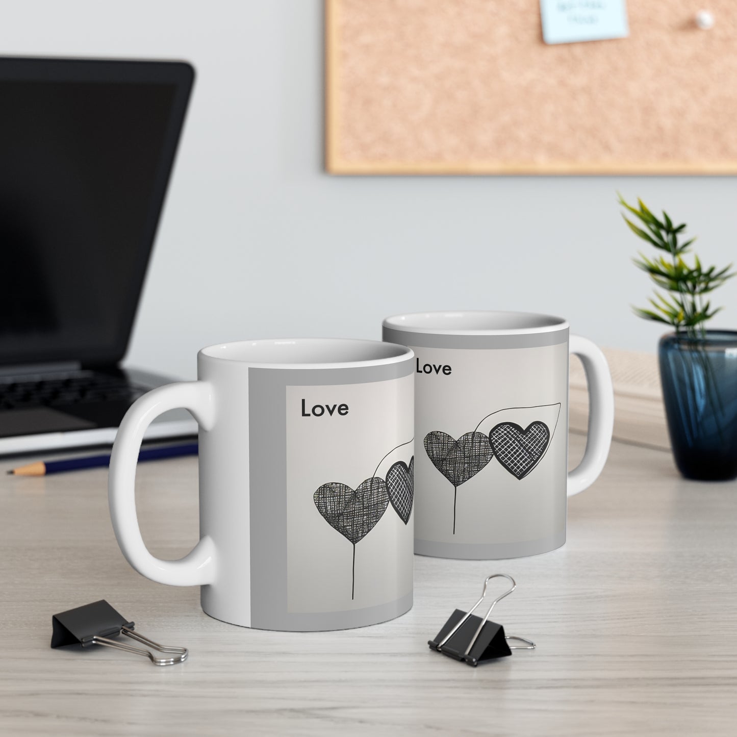 Love Connection: AI-Generated Ceramic Coffee Mug