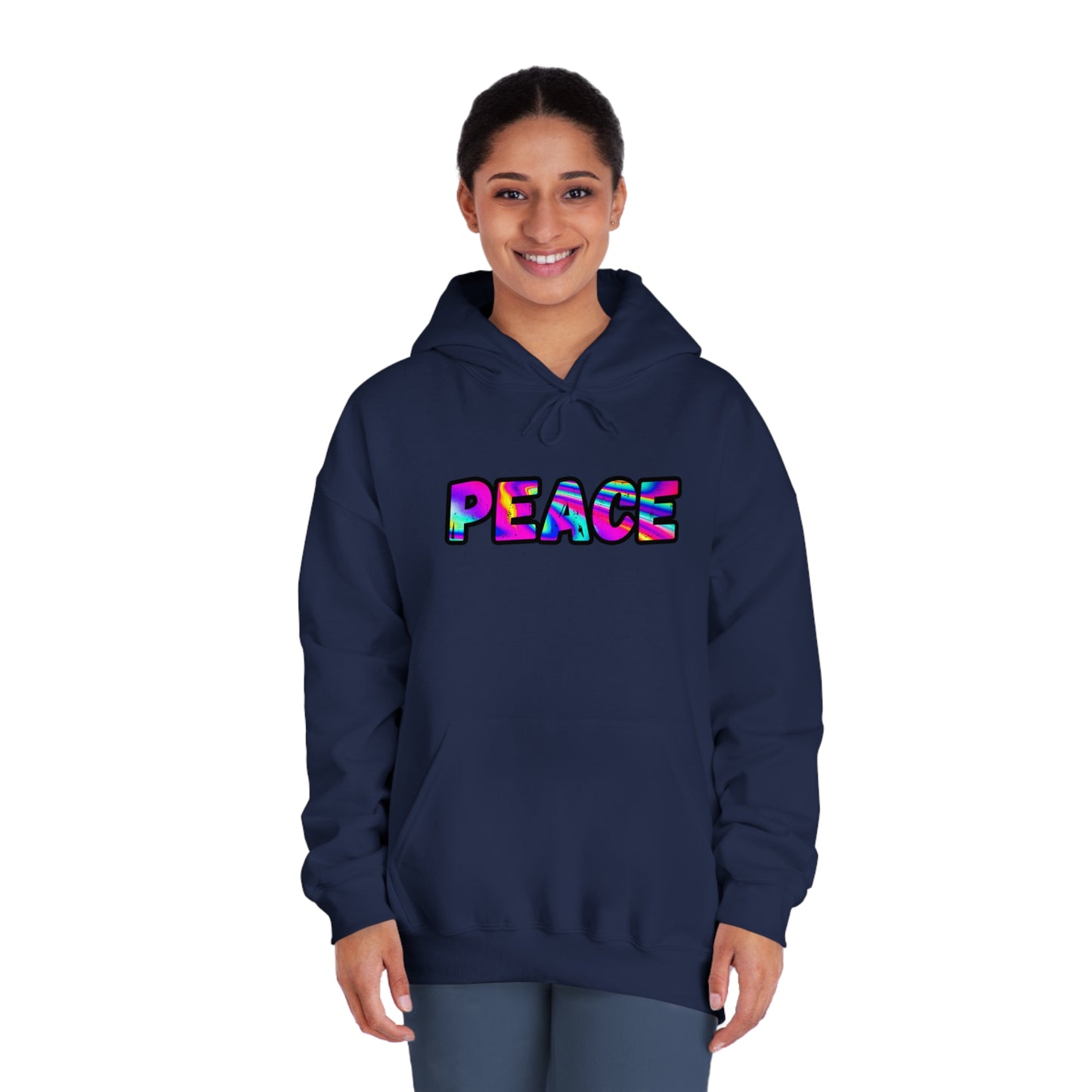 Psychedelic Peace Unisex DryBlend® Hooded Sweatshirt