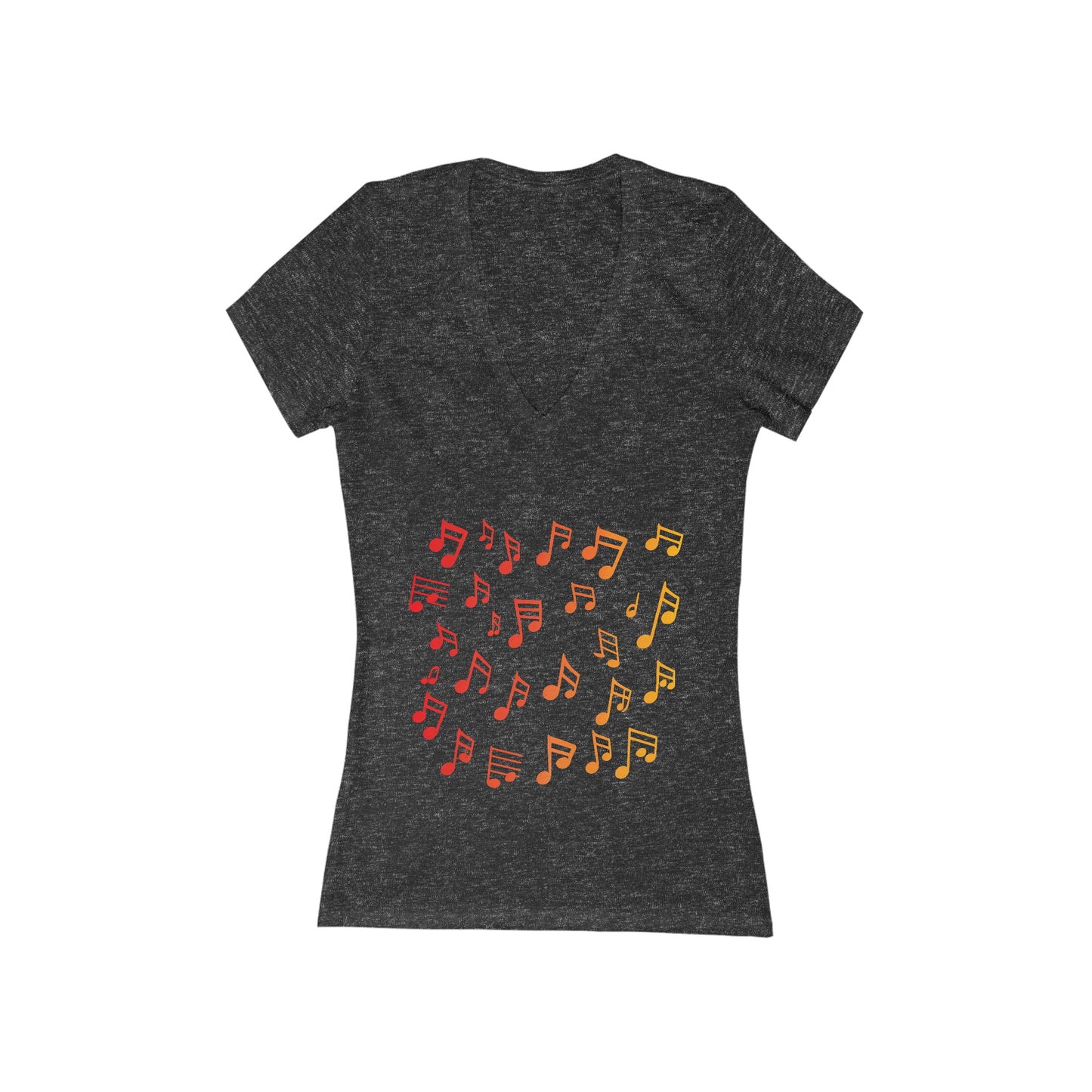 Musical Brilliance: Inspire Notes Deep V-Neck Tee