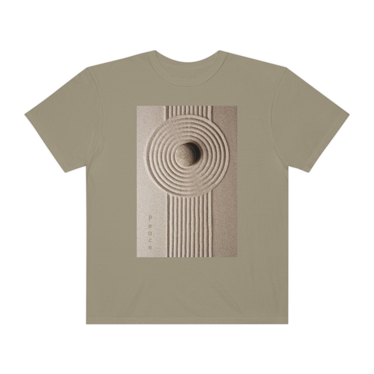 Zen Vibes: Embrace Peace with our Raked Sand T-Shirt!