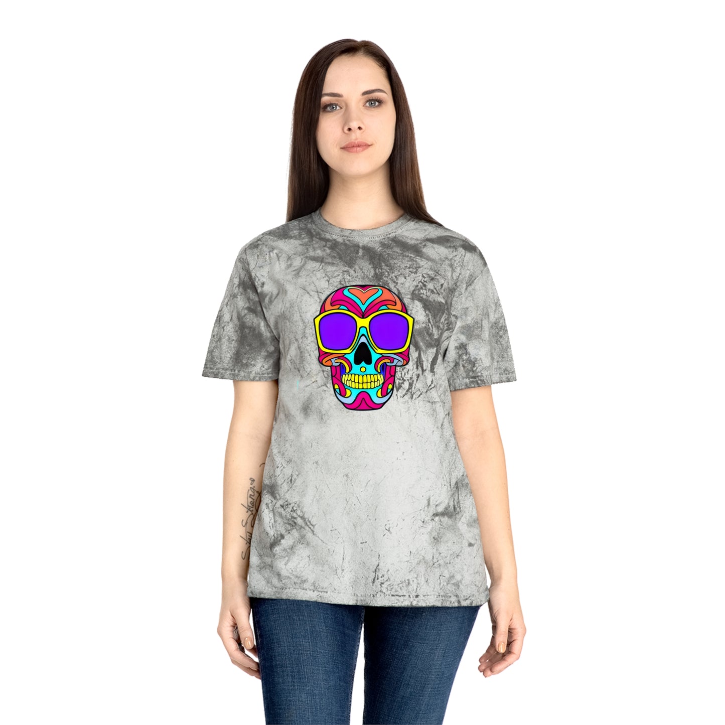 Infinite Imagination: Unisex Psychedelic Skull Tee