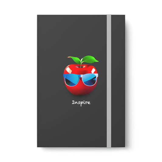 Ruled Notebook with Vibrant Design - Red Apple Sunglasses Inspire