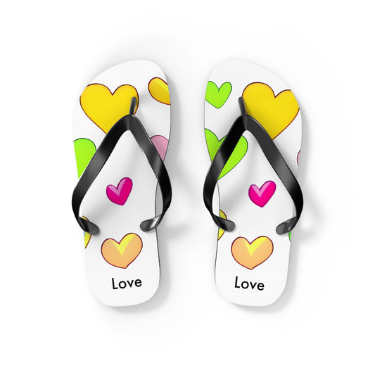 Love and Comfort: Minimalistic Heart Flip Flops