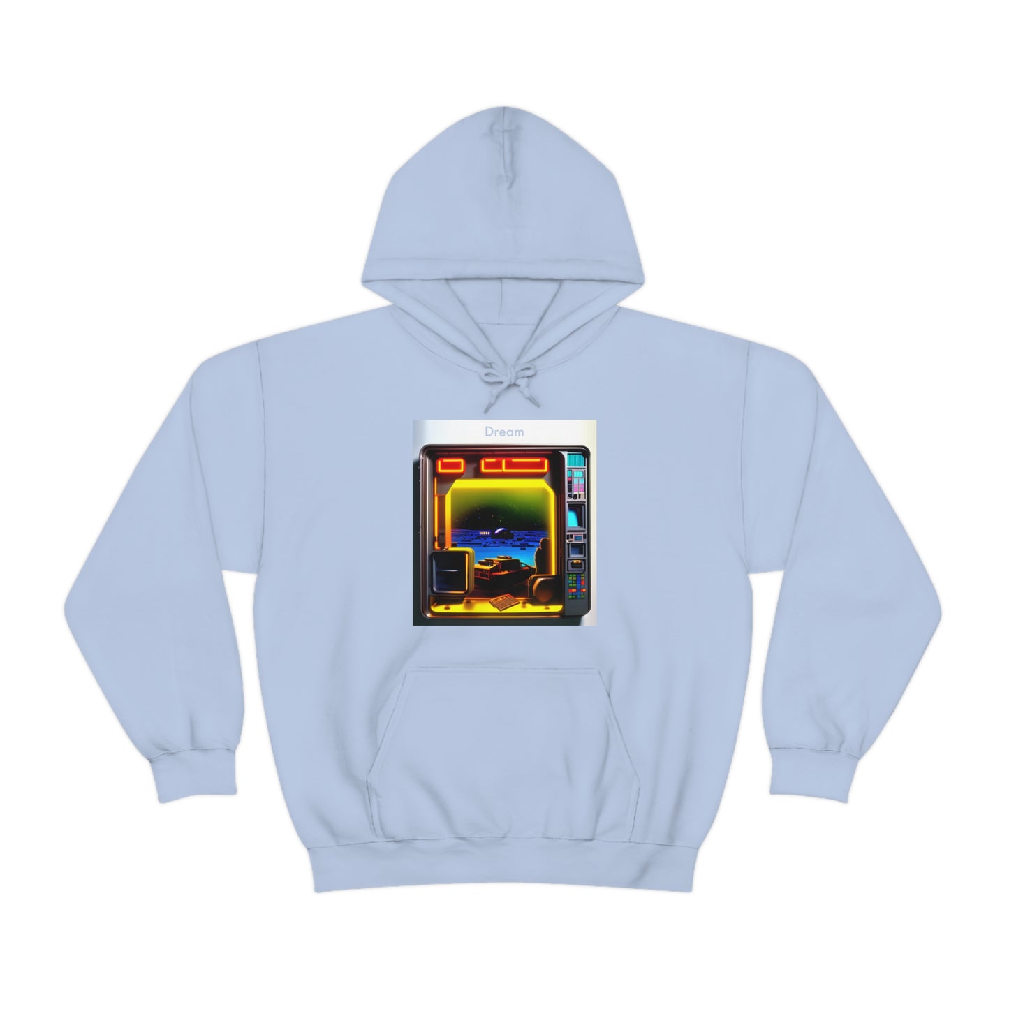 Techno-Dreamscapes: AI-Created Hooded Sweatshirt for the Visionaries