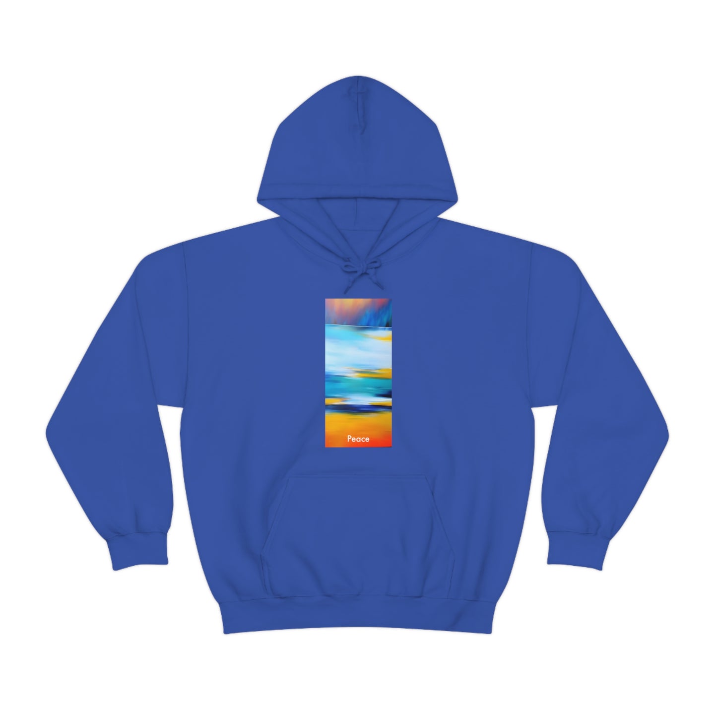 Sunset Serenity: Abstract Peace Unisex Heavy Blend™ Hooded Sweatshirt