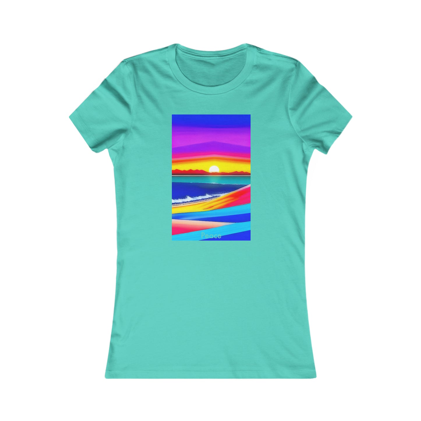 Vibrant Serenity: Women's Softstyle Tee