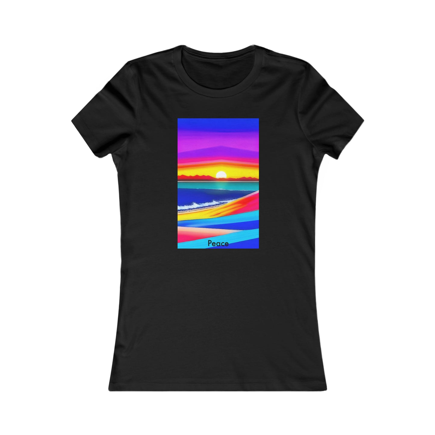 Vibrant Serenity: Women's Softstyle Tee