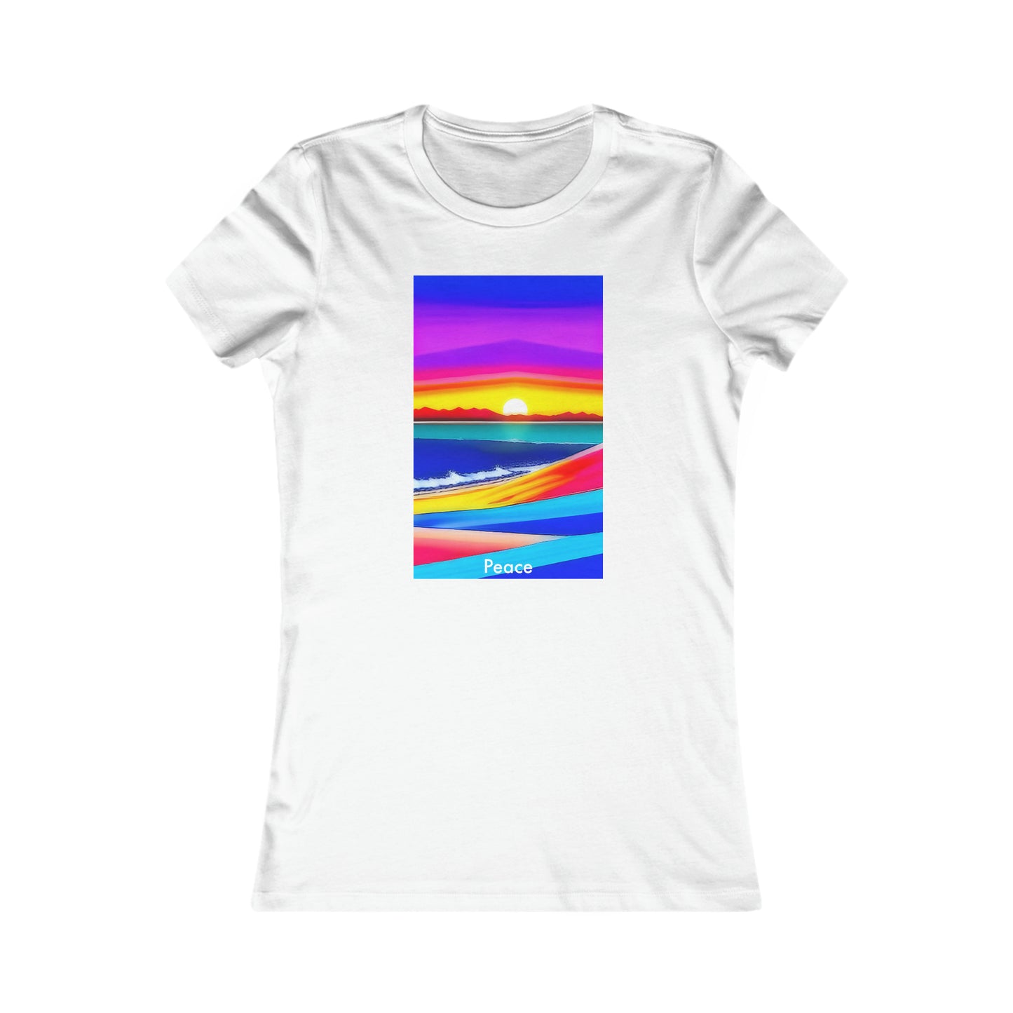 Vibrant Serenity: Women's Softstyle Tee