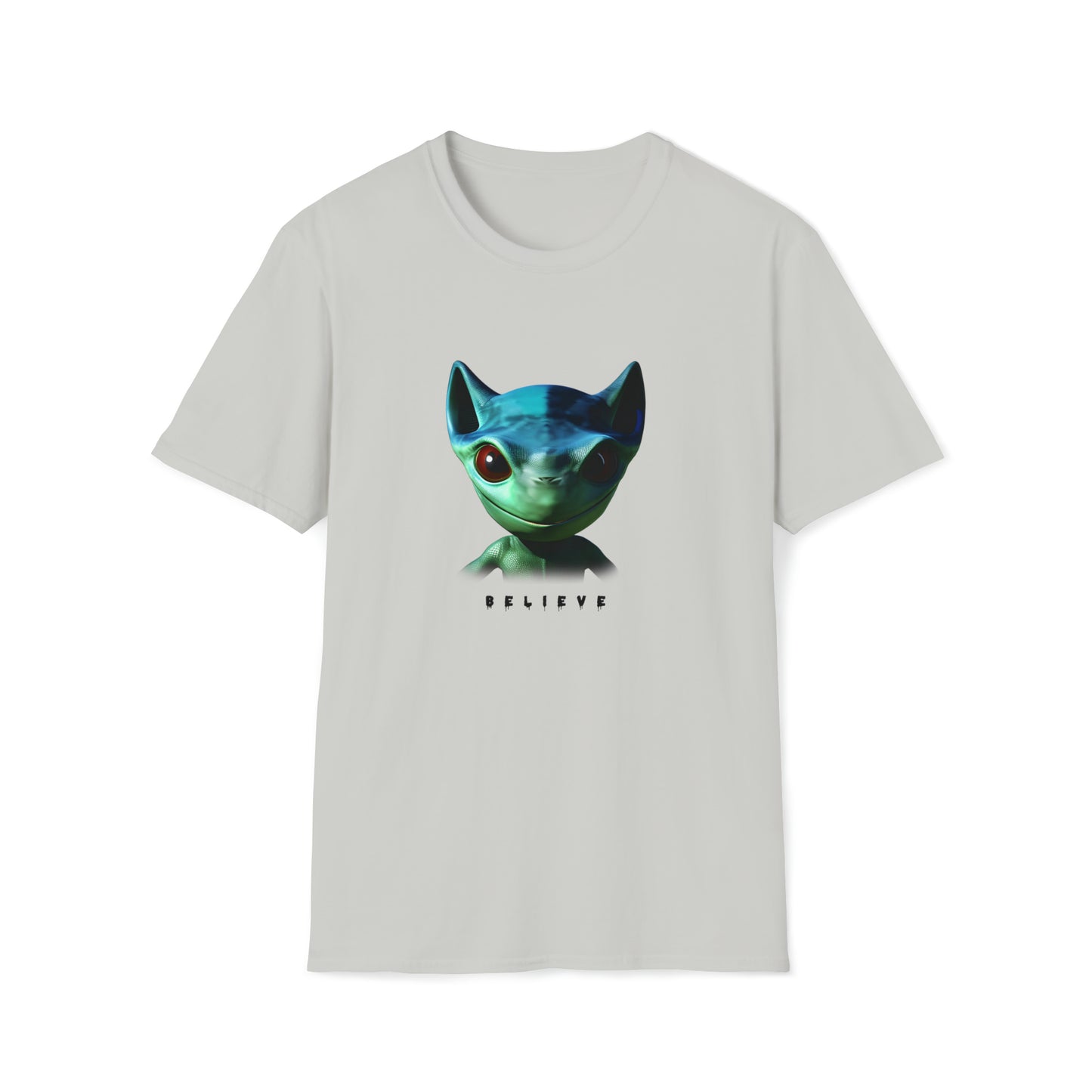 Eyes of Belief - Unisex Softstyle Tee with AI Art