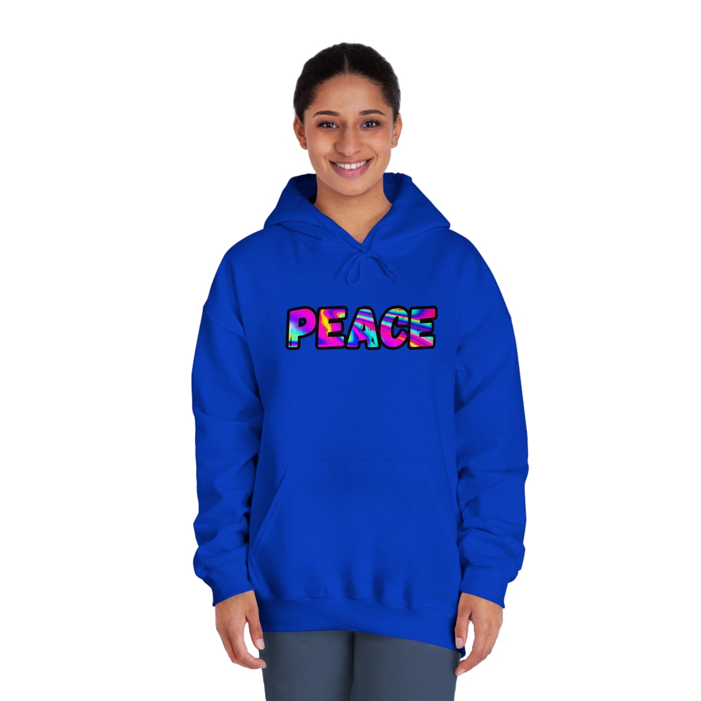 Psychedelic Peace Unisex DryBlend® Hooded Sweatshirt