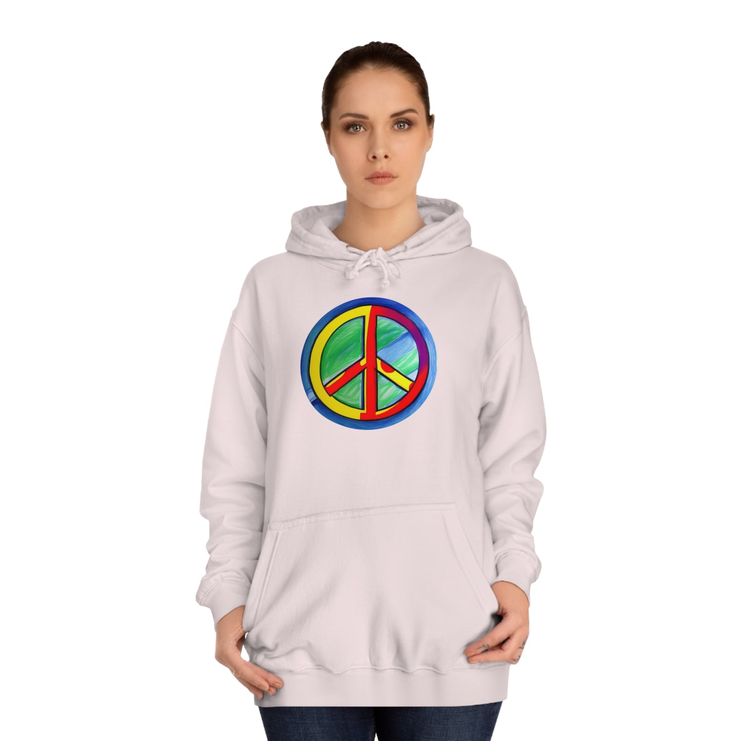 Peaceful Pastels: Unisex College Hoodie