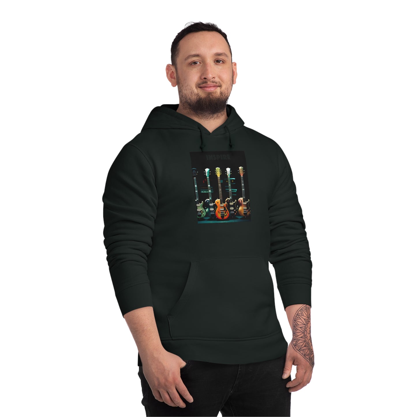 Guitar Serenade: Unisex Inspire Drummer Hoodie