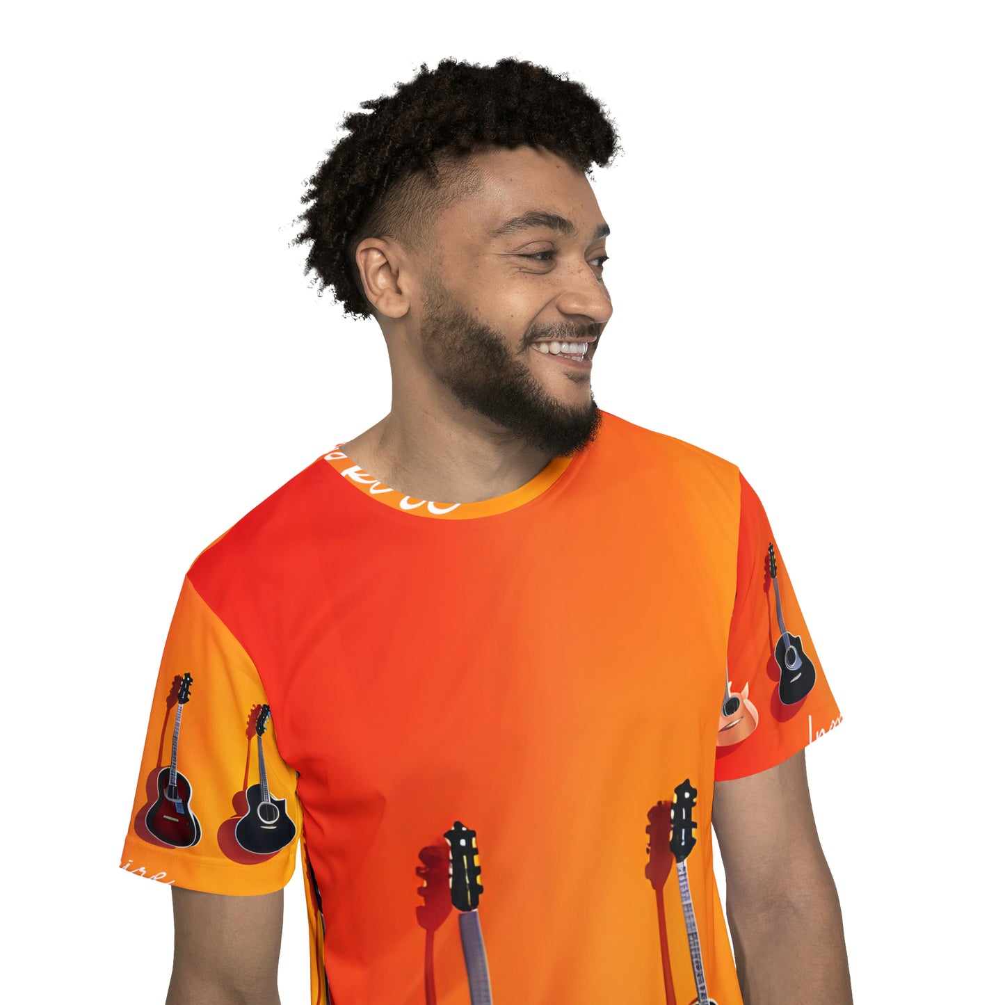 Gradient Grooves: Guitar Ensemble Inspire Sports Jersey