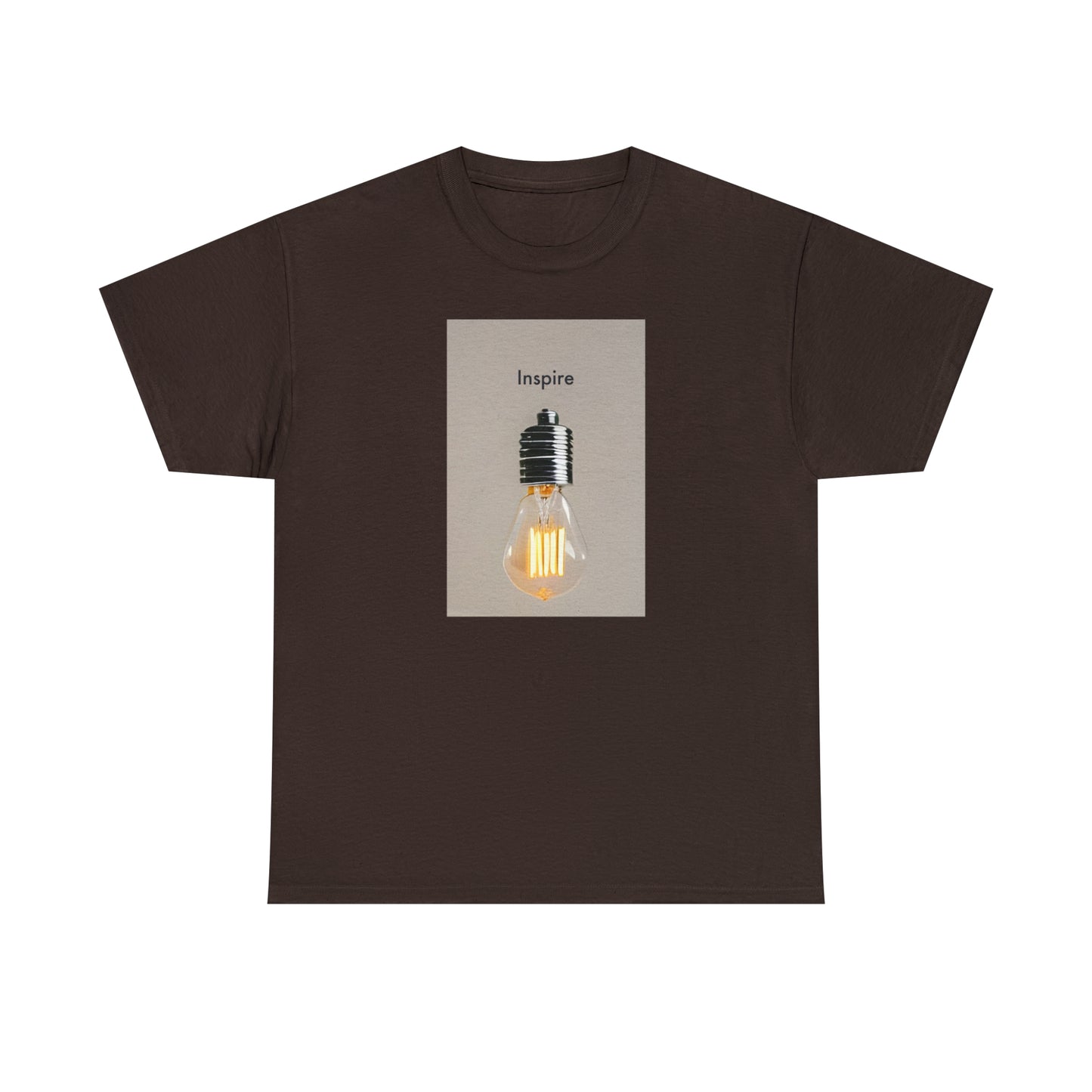 Be the Source of Inspiration: Minimalistic Light Bulb T-Shirt