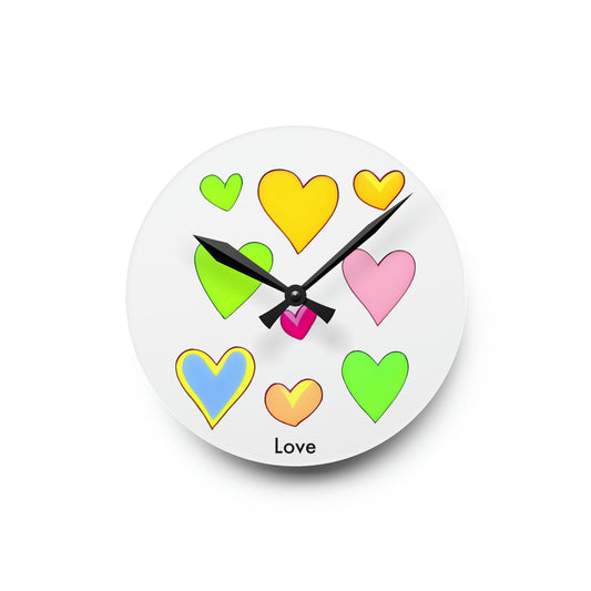 Love in Every Second: Minimalistic Heart Wall Clock