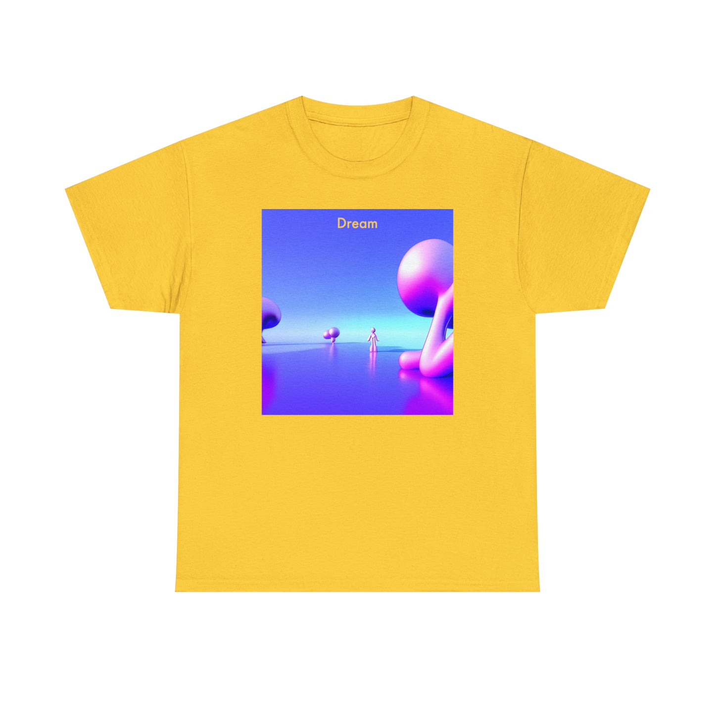 Visions of Reverie: Unisex Heavy Cotton Tee with AI-Rendered Dreamscapes