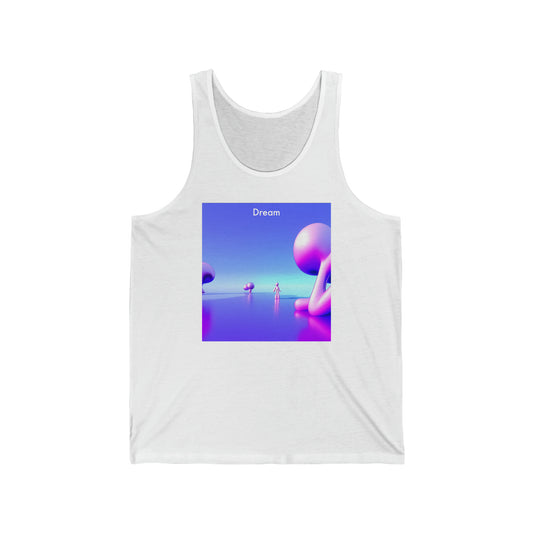 Dreamscapes Unleashed: Unisex Jersey Tank with AI-Generated Dream Vision