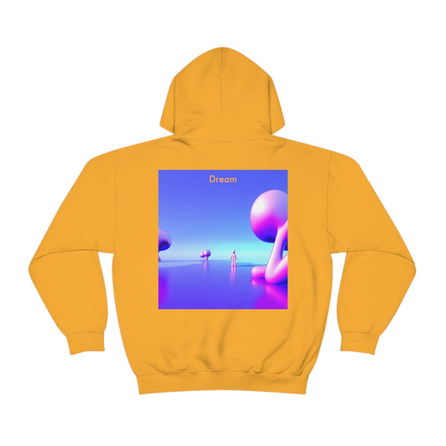 Visions Unleashed: Unisex Heavy Blend™ Hooded Sweatshirt with AI-Rendered Dreamscapes