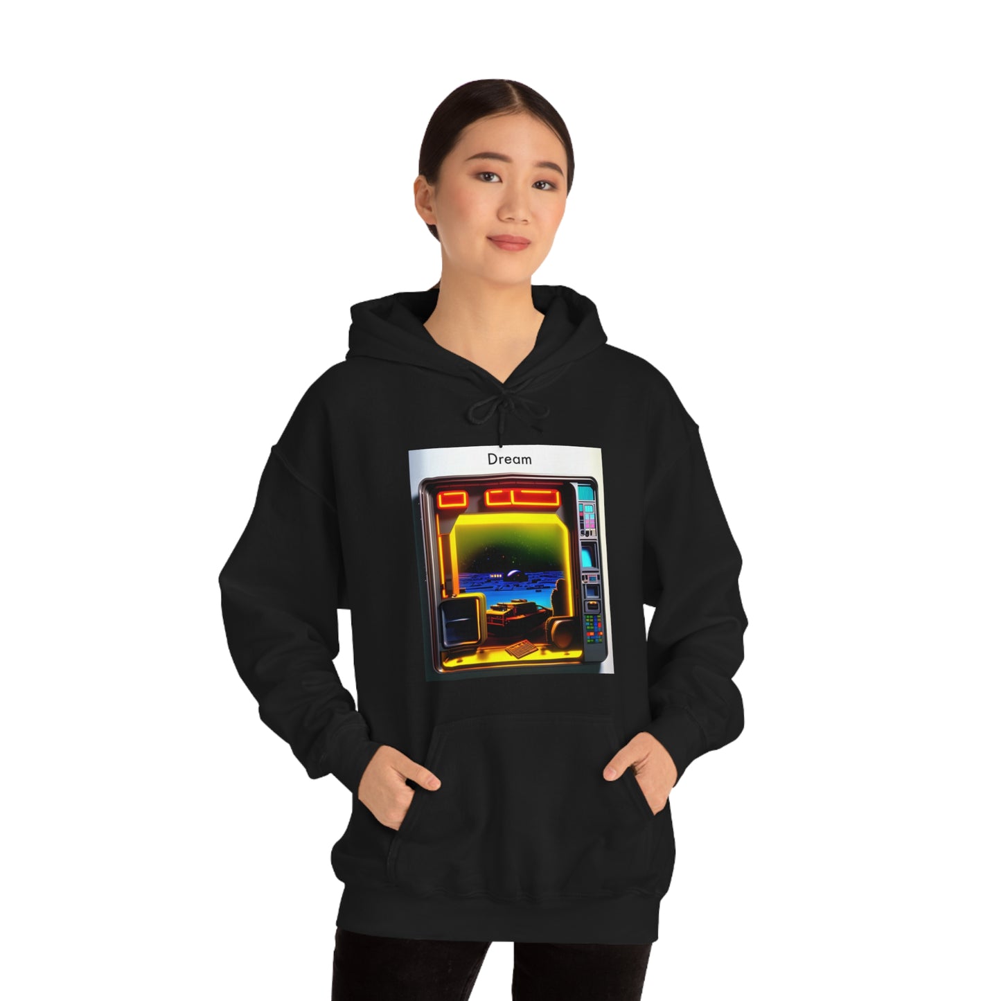 Techno-Dreamscapes: AI-Created Hooded Sweatshirt for the Visionaries