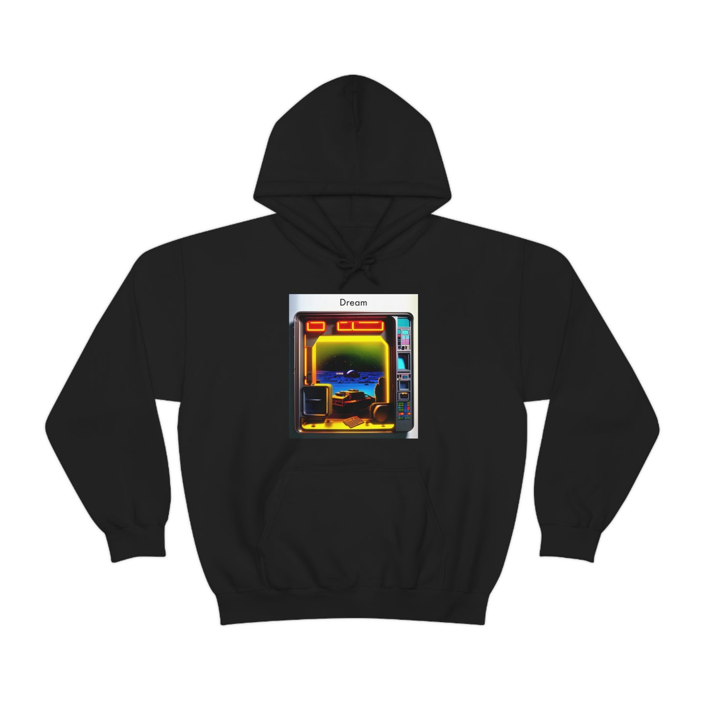 Techno-Dreamscapes: AI-Created Hooded Sweatshirt for the Visionaries