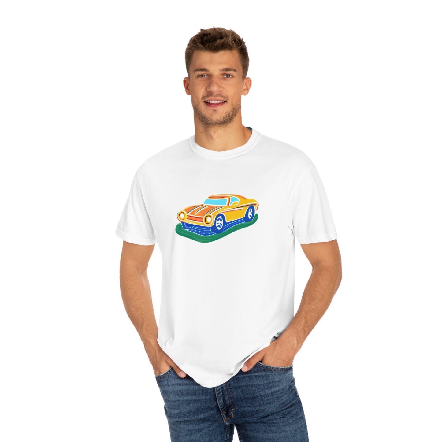 Retro Love Ride - Unisex Garment-Dyed T-shirt