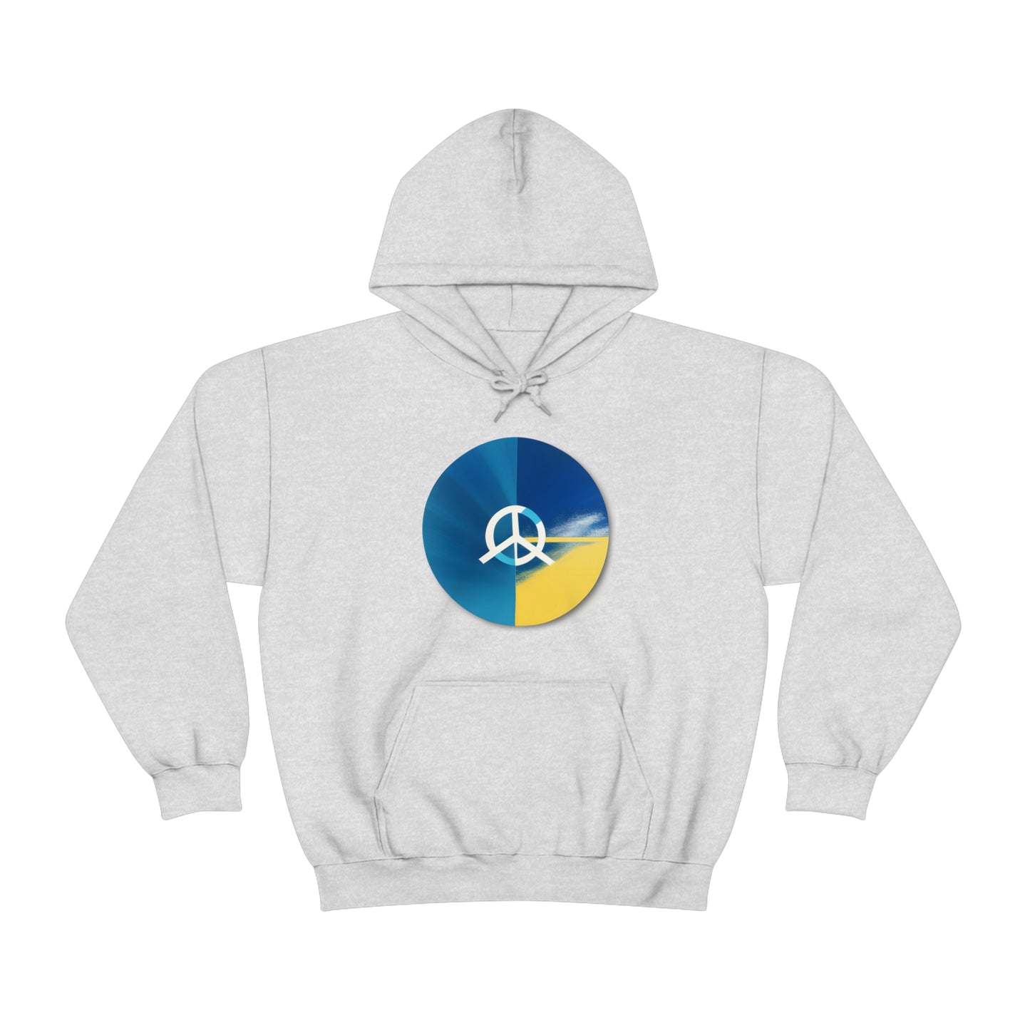 Peaceful Fusion: AI-Generated Abstract Peace Sign Hoodie