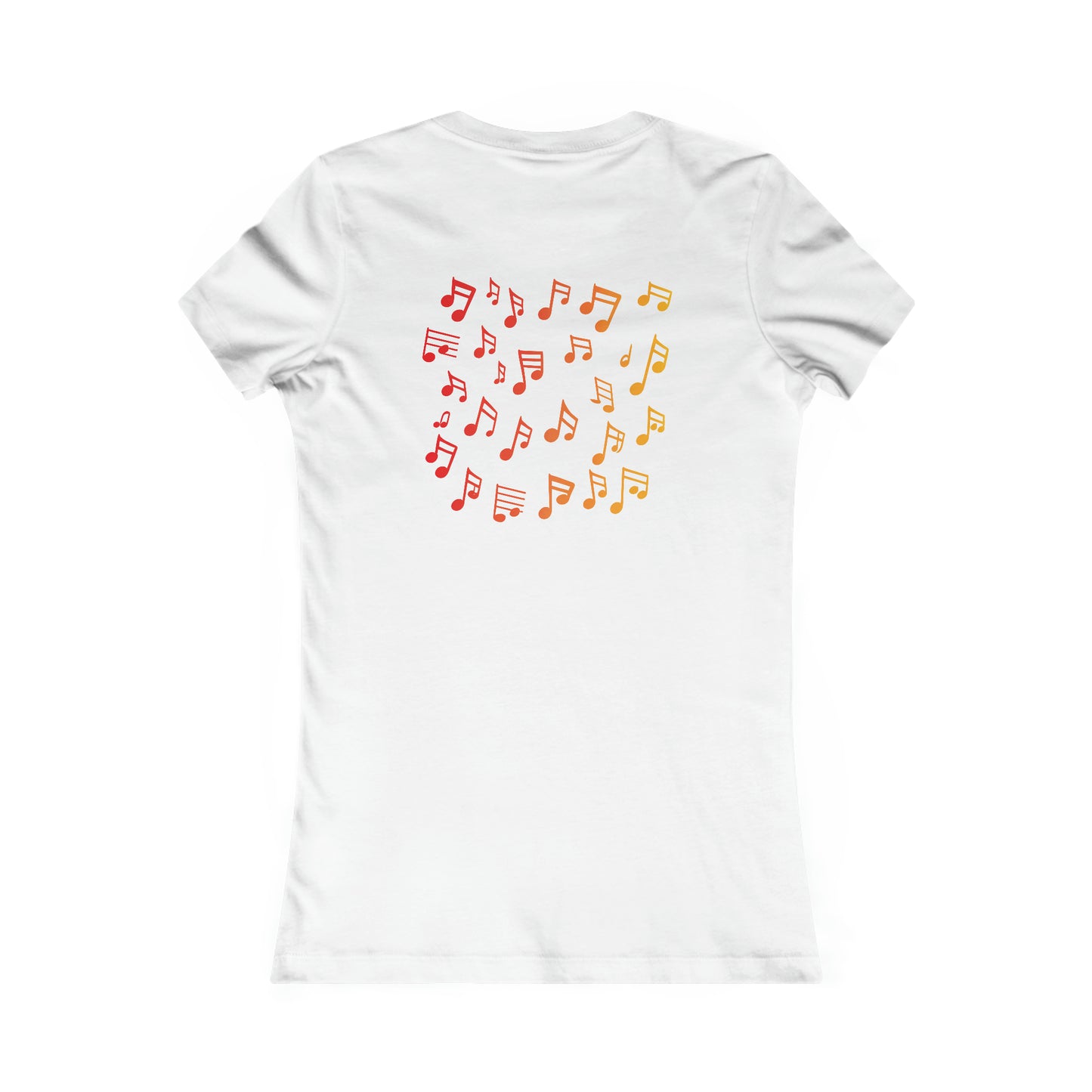 Gradient Melodies: Guitar Ensemble Woman's Favorite Tee