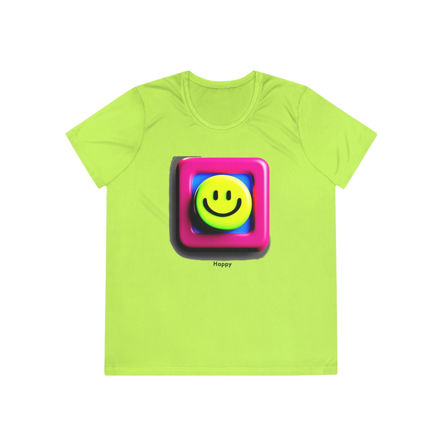 Experience Pure Delight with our AI-Designed Happy Ladies Competitor Tee