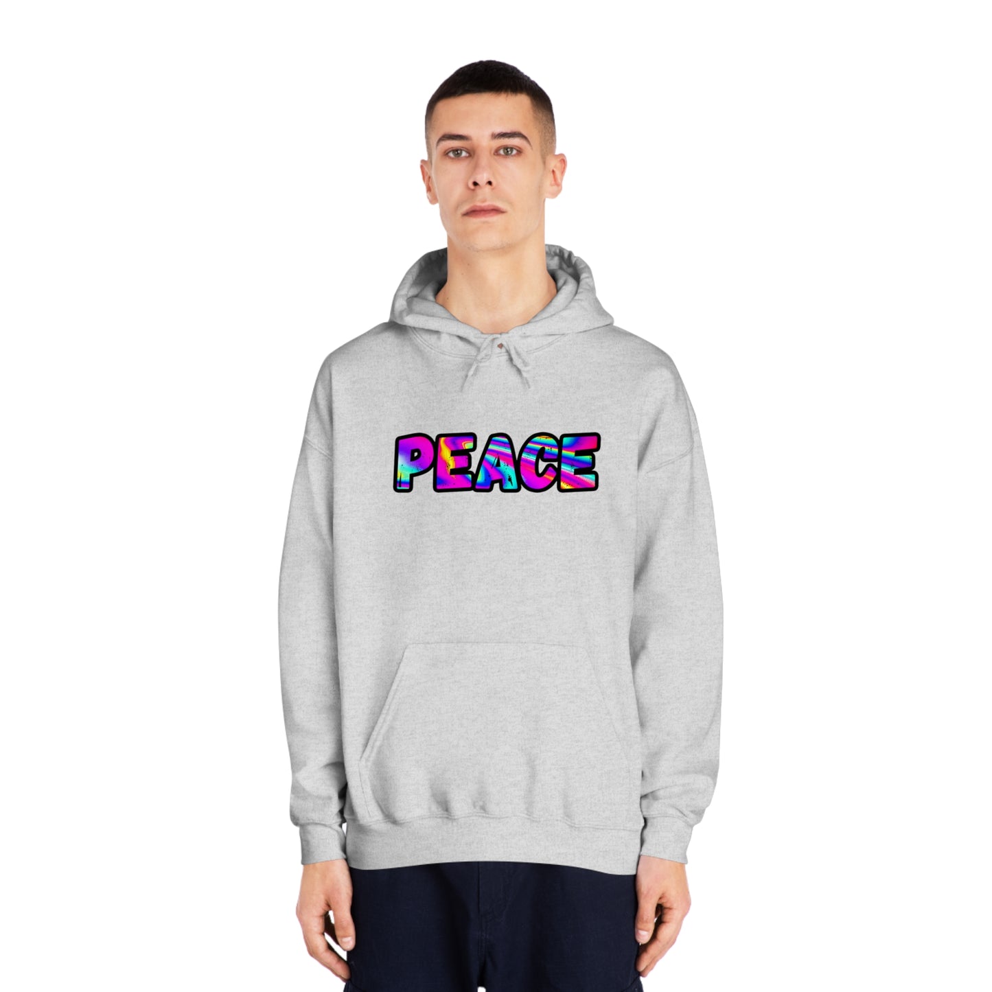 Psychedelic Peace Unisex DryBlend® Hooded Sweatshirt