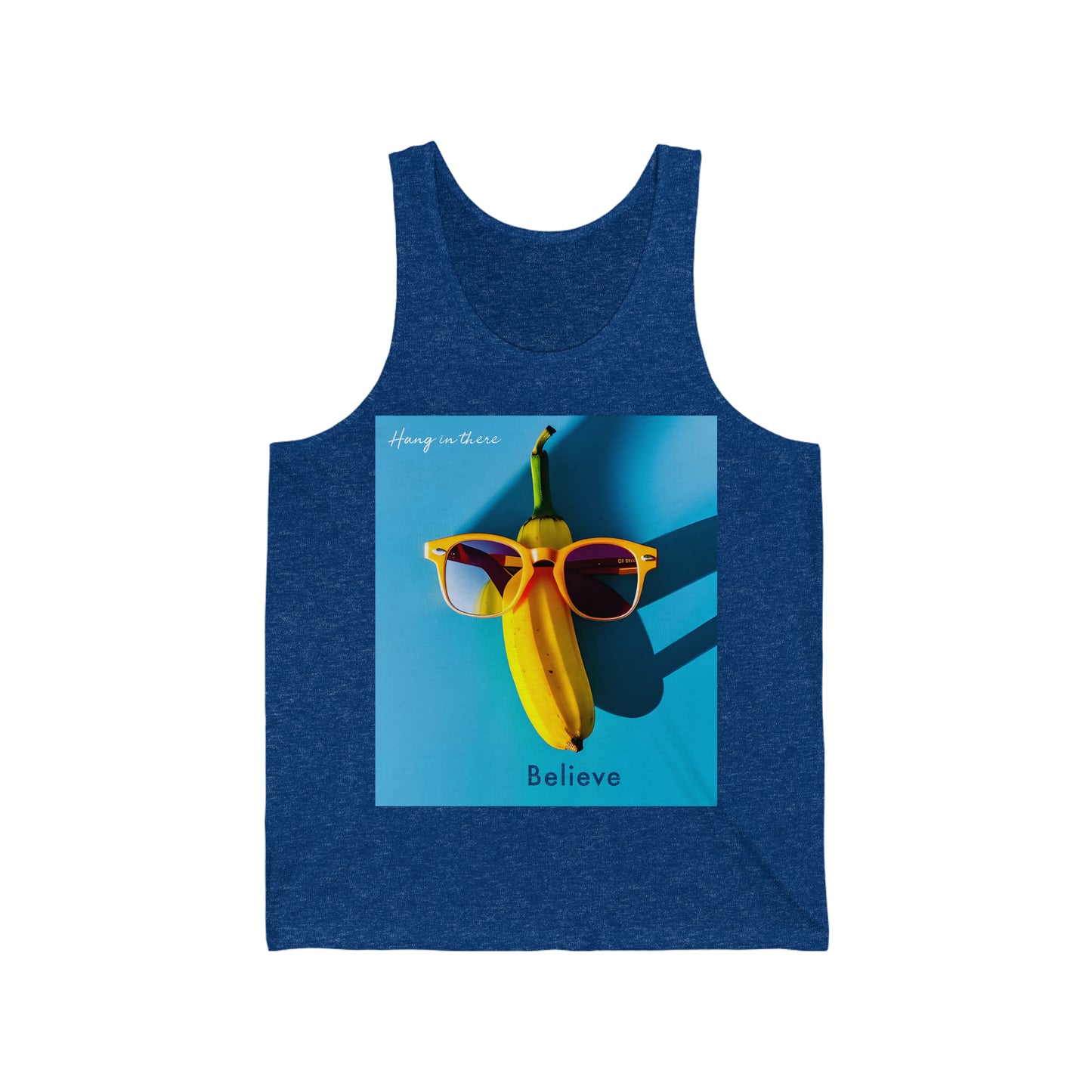 Stay Positive and Hang On: Believe Banana Softstyle Tank