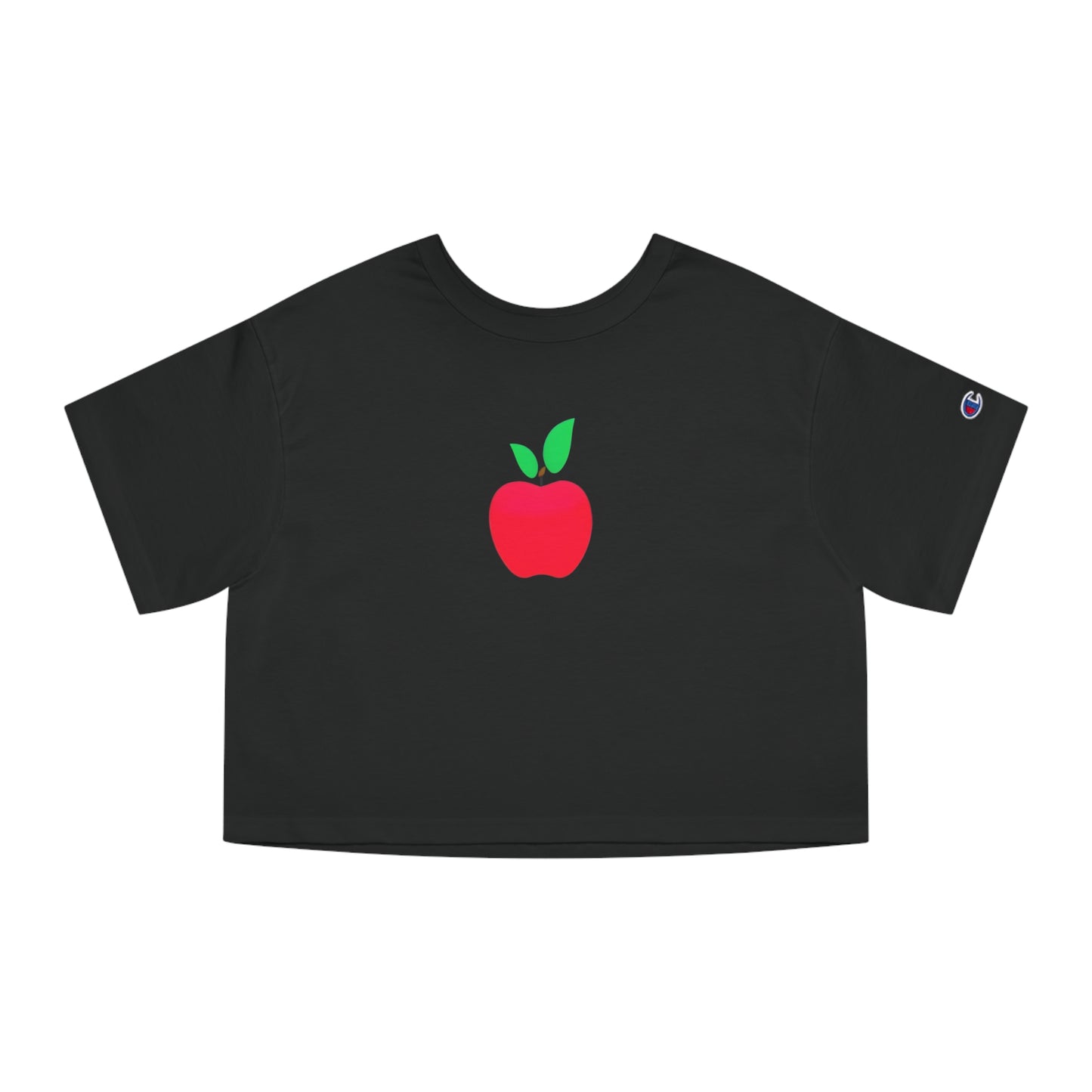 Champion Women's Cropped T-Shirt - Inspire with Colorful Apples