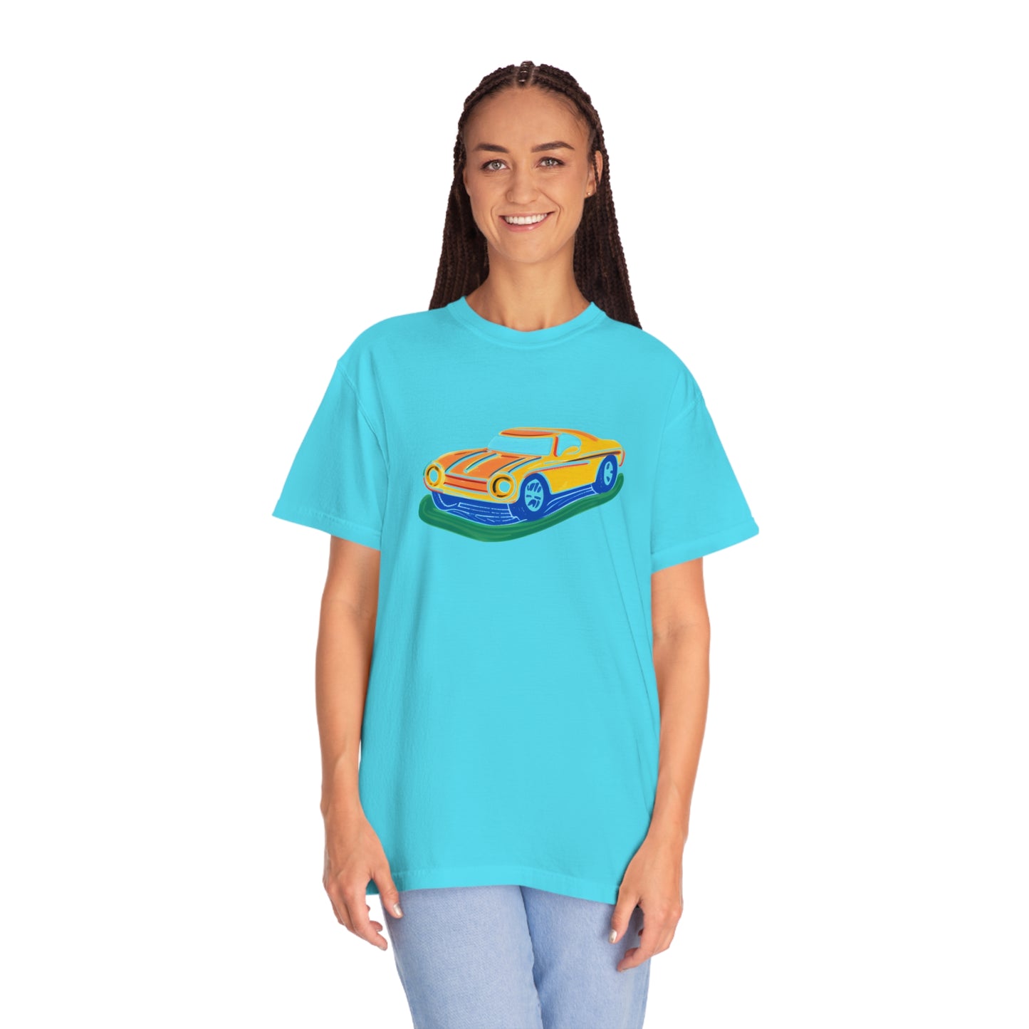 Retro Love Ride - Unisex Garment-Dyed T-shirt