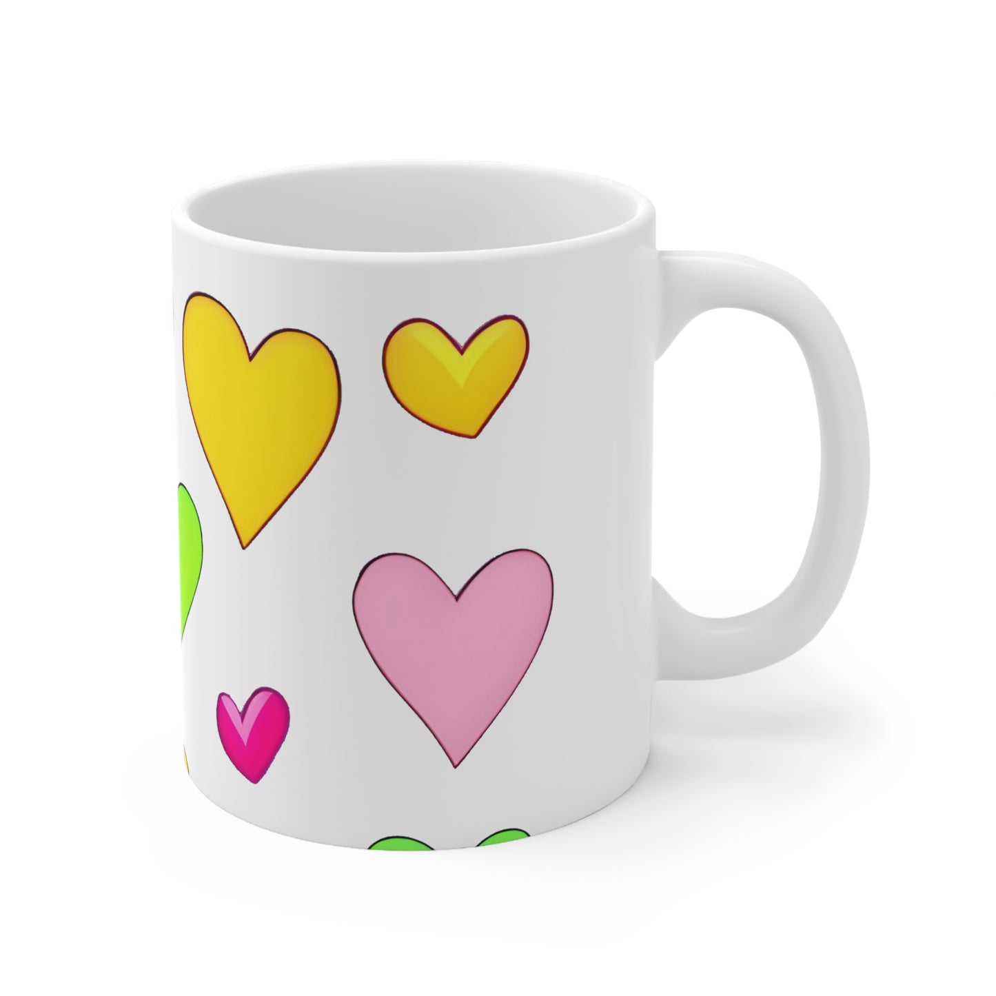 Love-infused Mornings: Minimalistic Heart Coffee Cup