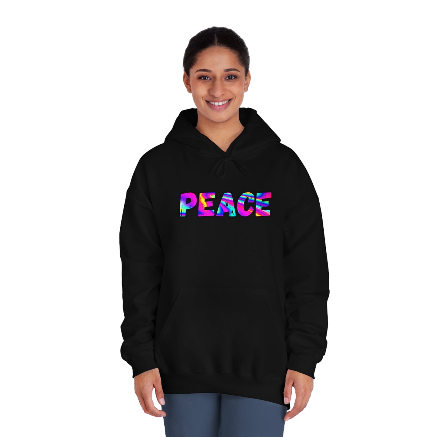 Psychedelic Peace Unisex DryBlend® Hooded Sweatshirt