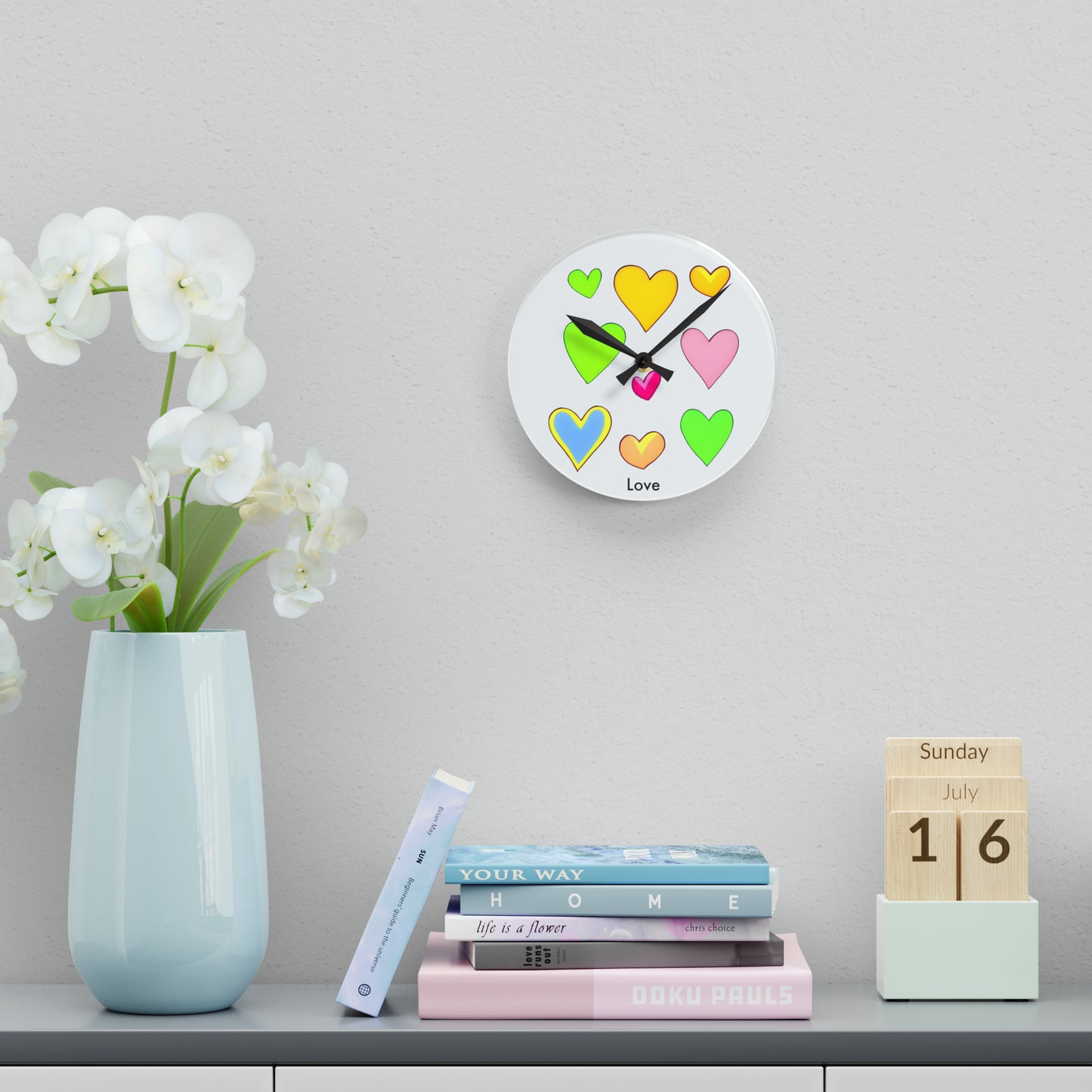 Love in Every Second: Minimalistic Heart Wall Clock