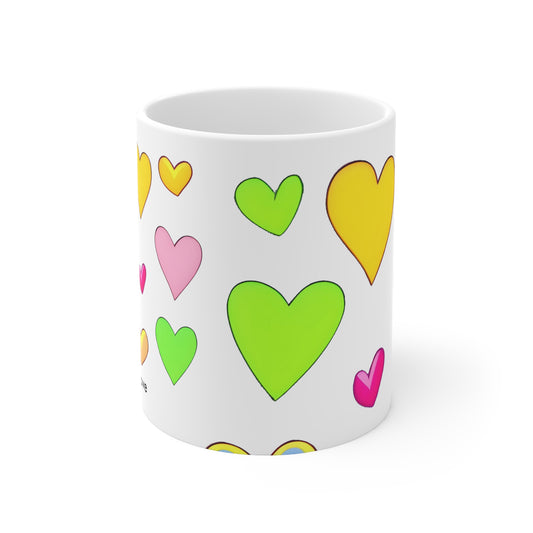 Love-infused Mornings: Minimalistic Heart Coffee Cup