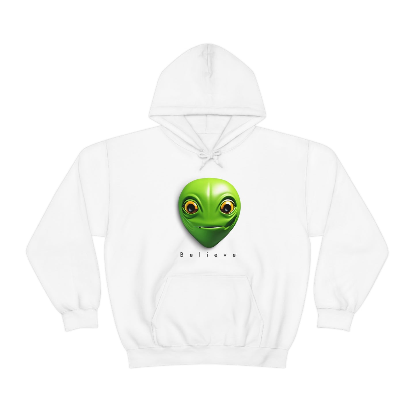 Beyond Belief: Alien-Inspired Hooded Sweatshirt